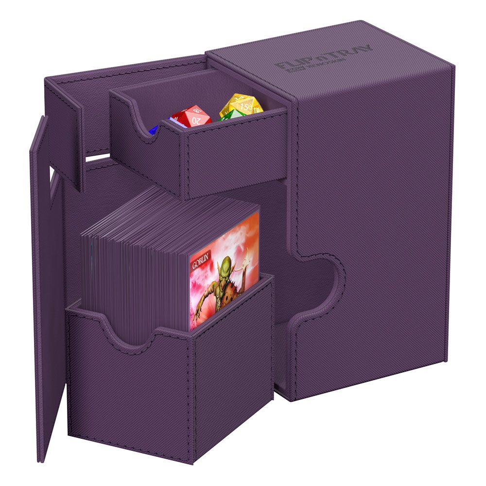 Ultimate Guard: Deck Box – XenoSkin Monocolor Flip'n'Tray 80+ – Purple