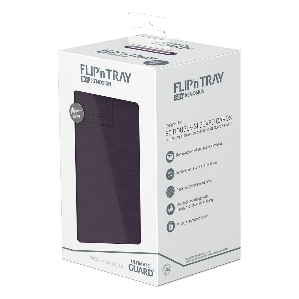Ultimate Guard: Deck Box – XenoSkin Monocolor Flip'n'Tray 80+ – Purple