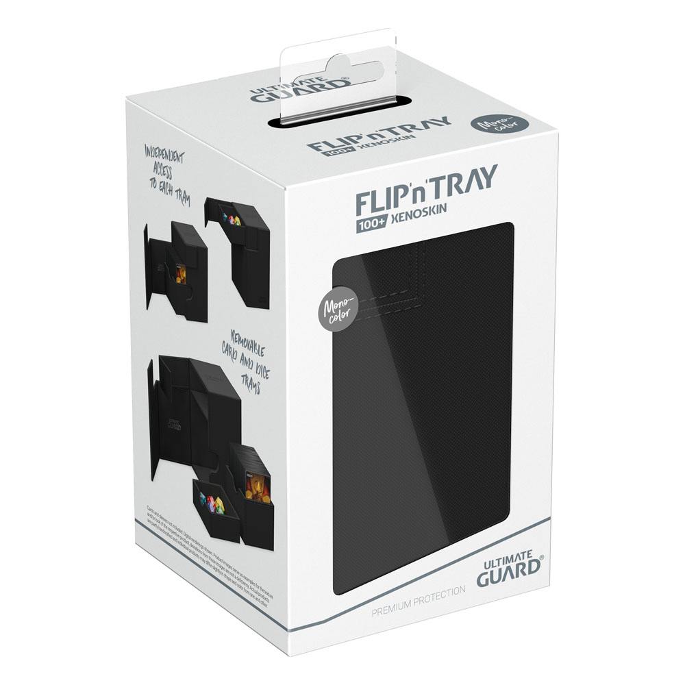 Ultimate Guard: Deck Box – XenoSkin Monocolor Flip'n'Tray 100+ – Black