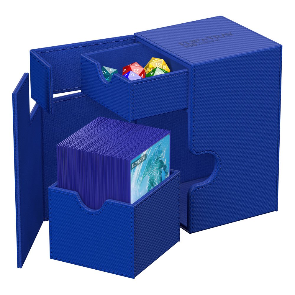 Ultimate Guard: Deck Box – XenoSkin Monocolor Flip'n'Tray 100+ – Blue