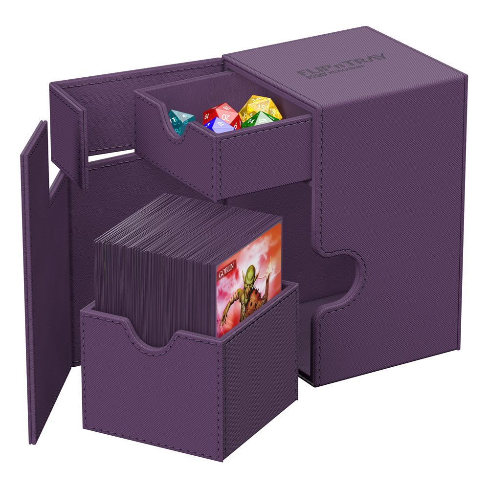 Ultimate Guard: Deck Box – XenoSkin Monocolor Flip'n'Tray 100+ – Purple