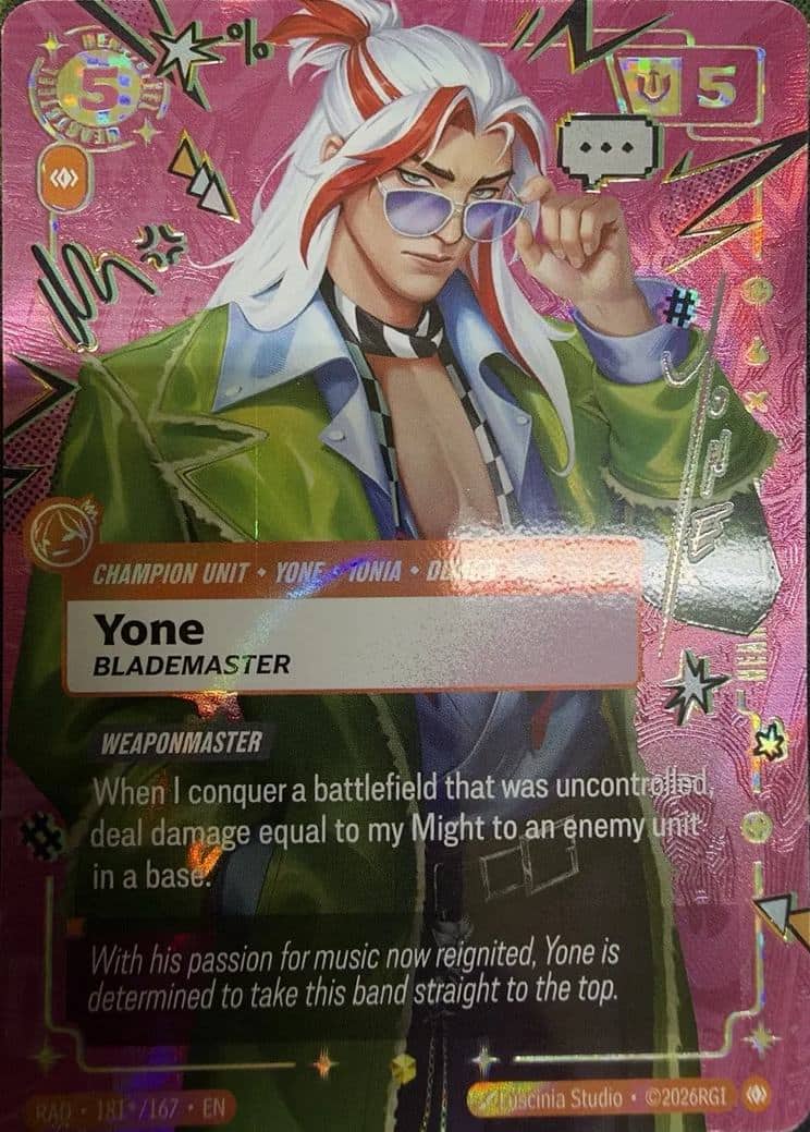 Yone, Blademaster (Heartsteel Signature) (181*/167) - Radiance Foil
