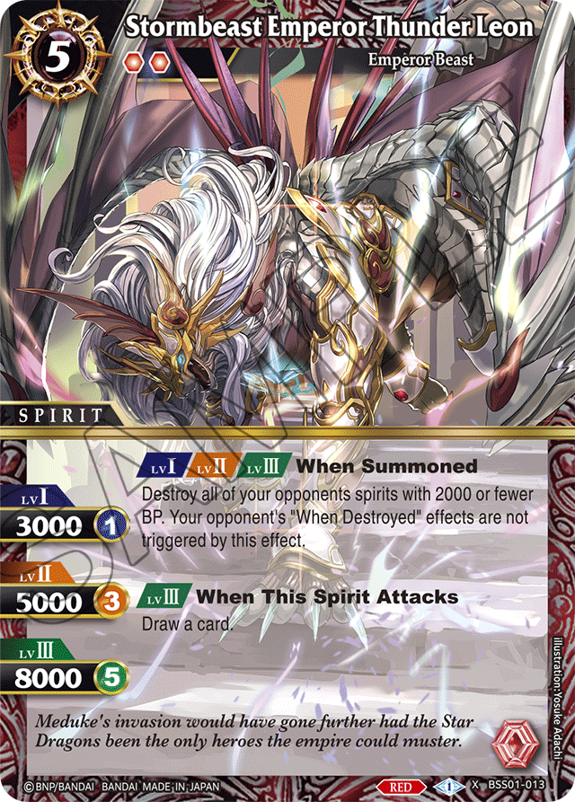 BSS01-013 - Stormbeast Emperor Thunder Leon