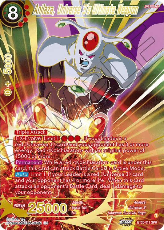BT20-011 - Anilaza, Universe 3's Ultimate Weapon SPR
