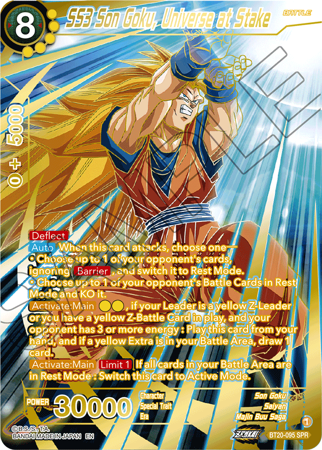 BT20-095 - SS3 Son Goku, Universe at Stake SPR