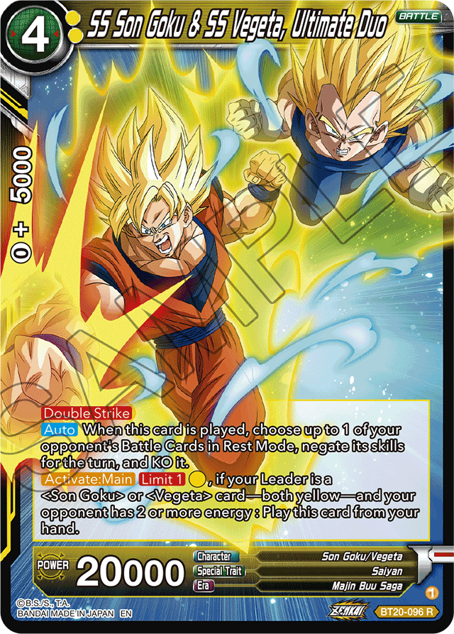 BT20-096 - SS Son Goku & SS Vegeta, Ultimate Duo