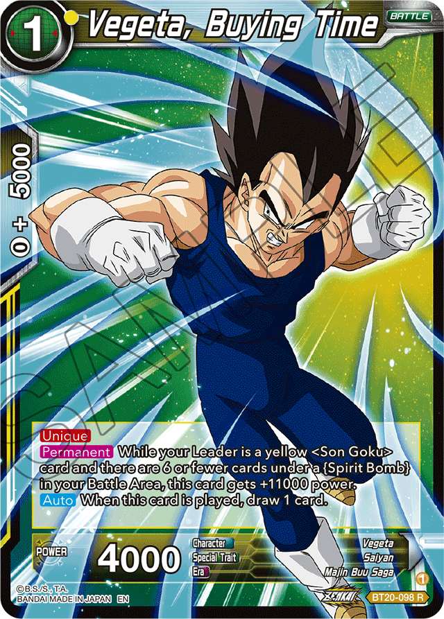 BT20-098 - Vegeta, Buying Time