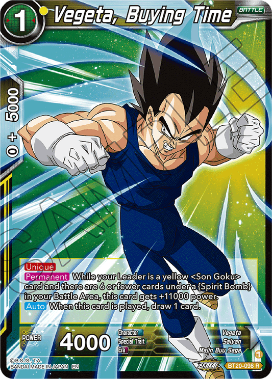 BT20-098 - Vegeta, Buying Time
