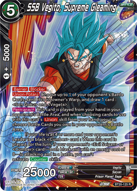 BT20-125 - SSB Vegito, Supreme Gleaming