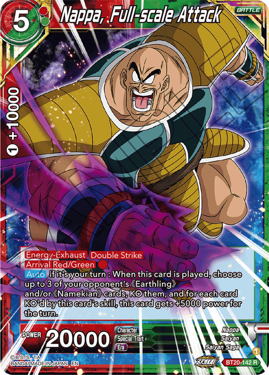 BT20-142 - Nappa, Full-scale Attack