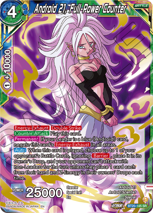 BT20-145 - Android 21, Full-Power Counter SR