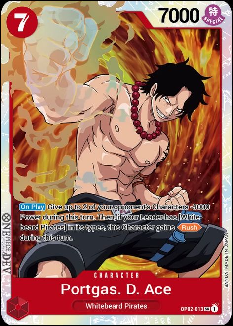 OP02-013 - Portgas. D. Ace SR