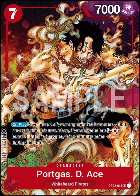 OP02-013A - Portgas. D. Ace Alt Art SR