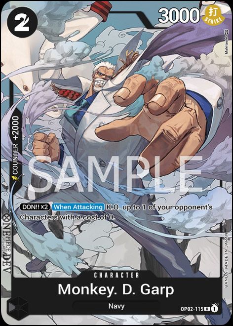 OP02-115A - Monkey.D.Garp (Alt Art)