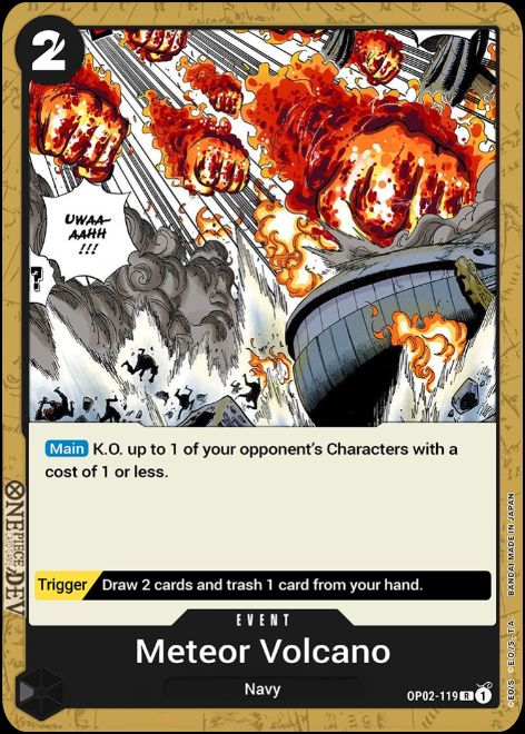 OP02-119 - Meteor Volcano