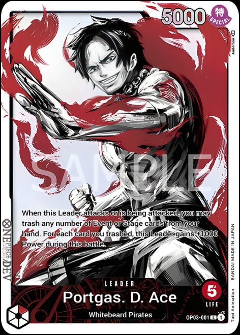 OP03-001A - Portgas D. Ace (Alt Art)